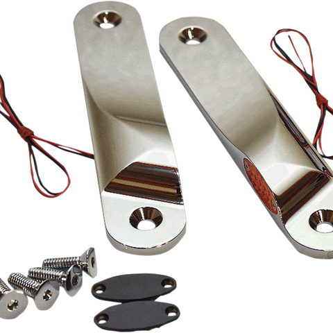 PRO-ONE PERF.MFG. LED Front Turn Signal Lights - Chrome LED Front Signal Lights - Team Dream Rides