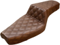 SADDLEMEN Step Up Seat - Lattice Stitched - Brown - XL Step Up Seat — Lattice Stitched - Team Dream Rides