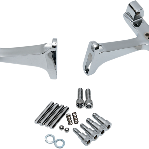 DRAG SPECIALTIES Passenger Footboard Mount - Chrome Passenger Floorboard Mounts for Dressers - Team Dream Rides