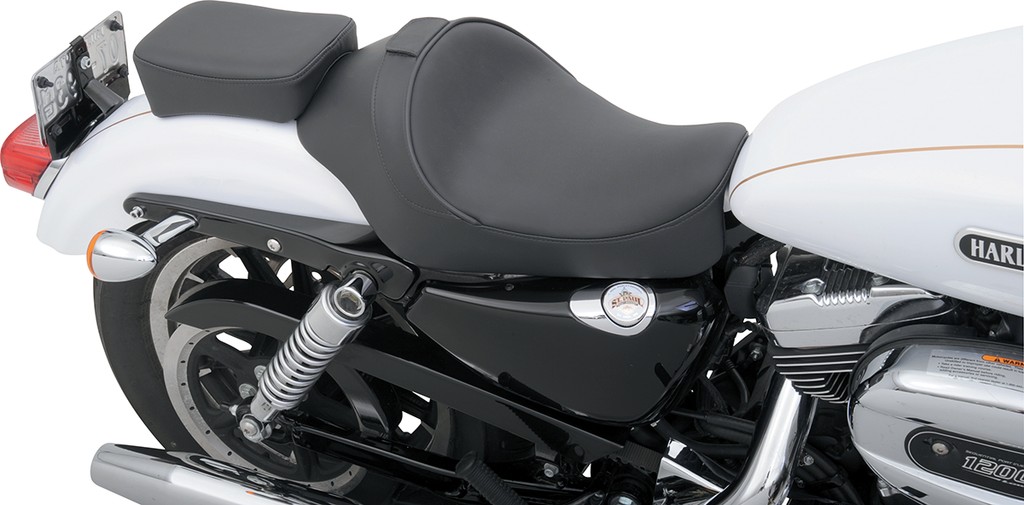 DRAG SPECIALTIES SEATS Solo Seat - Driver Backrest - XL '04+ Backrest Compatible Solo Seat — Smooth - Team Dream Rides