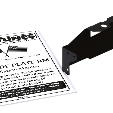 HOGTUNES Amp Side Mount Plate 3rd Amp Install Plate - Team Dream Rides