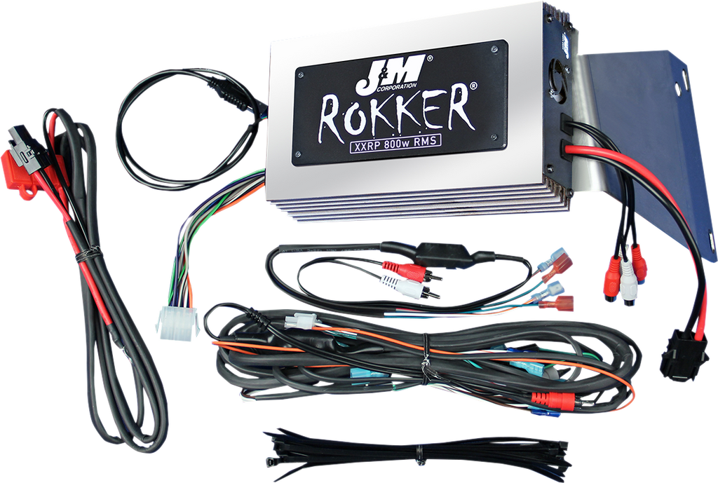 J & M 800w 4-Channel Rokker Amplifier - '11-'13 FLTRU Rokker® XXR 800w 4-Channel DSP Programmable Amplifier Kit - Team Dream Rides