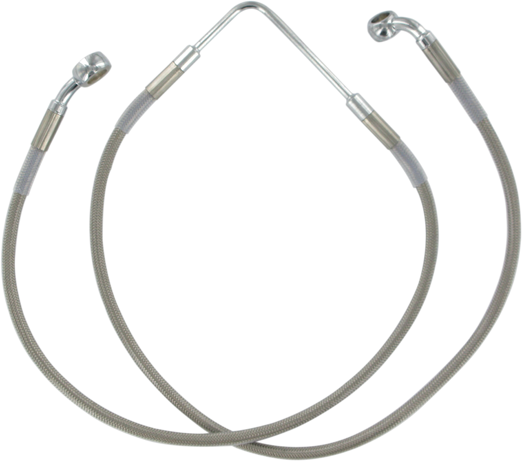 DRAG SPECIALTIES Brake Line - Front - FXDB '06-'07 Stainless Steel Brake Line Kit - Team Dream Rides