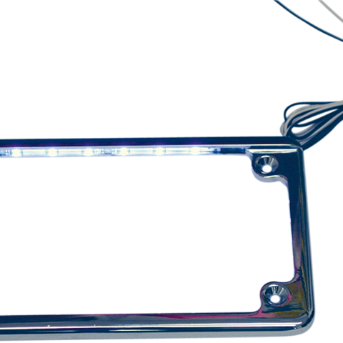 CUSTOM DYNAMICS LED License Plate Frame - Chrome LED License Plate Frame - Team Dream Rides