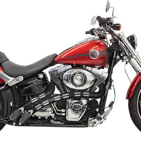 BASSANI XHAUST Sweeper Exhaust - Chrome/Black Radial Sweeper Exhaust - Team Dream Rides