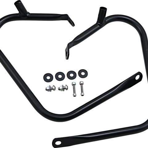 DRAG SPECIALTIES Saddlebag Guards - Black Saddlebag Protector - Team Dream Rides