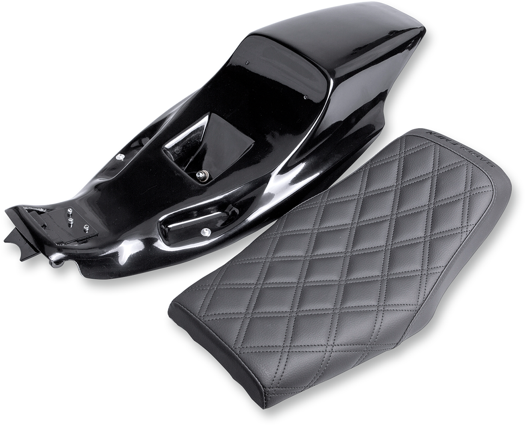 SADDLEMEN Eliminator Seat Kit - Lattice Stitched Eliminator Tail Section/Seat - Team Dream Rides