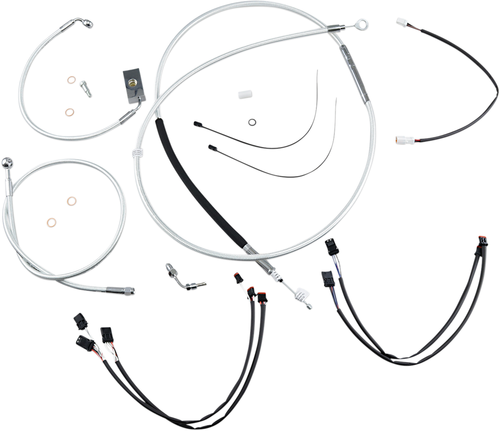 MAGNUM Sterling Chromite II® Control Cable Kit Sterling Chromite II® Designer Handlebar Installation Kit - Team Dream Rides