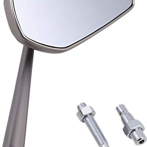 ARLEN NESS Mini Stocker Mirror - Titanium - Right Mini Stocker Mirror - Team Dream Rides
