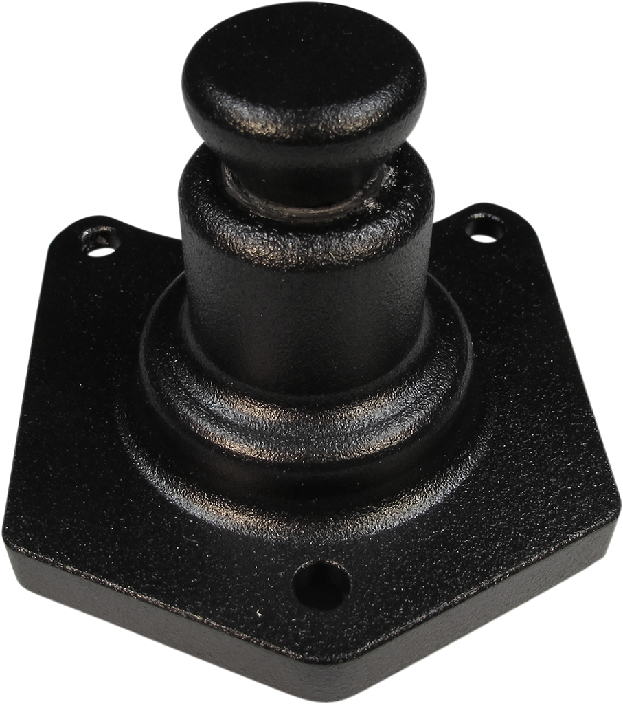 TERRY COMPONENTS Solenoid End Cover - Starter Buttons - Black Solenoid End Cover with Starter Button - Team Dream Rides