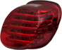 CUSTOM DYNAMICS Taillight - with License Plate Illumination Window - Red ProBEAM® Low-Profile LED Taillight Kit — with Top Tag Light - Team Dream Rides