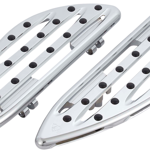 ARLEN NESS Driver Floorboard - Deep Cut - Chrome Deep Cut Floorboards - Team Dream Rides