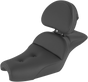 SADDLEMEN Explorer Seat - Pillow Top - Backrest Explorer 2-Up Seat - Team Dream Rides