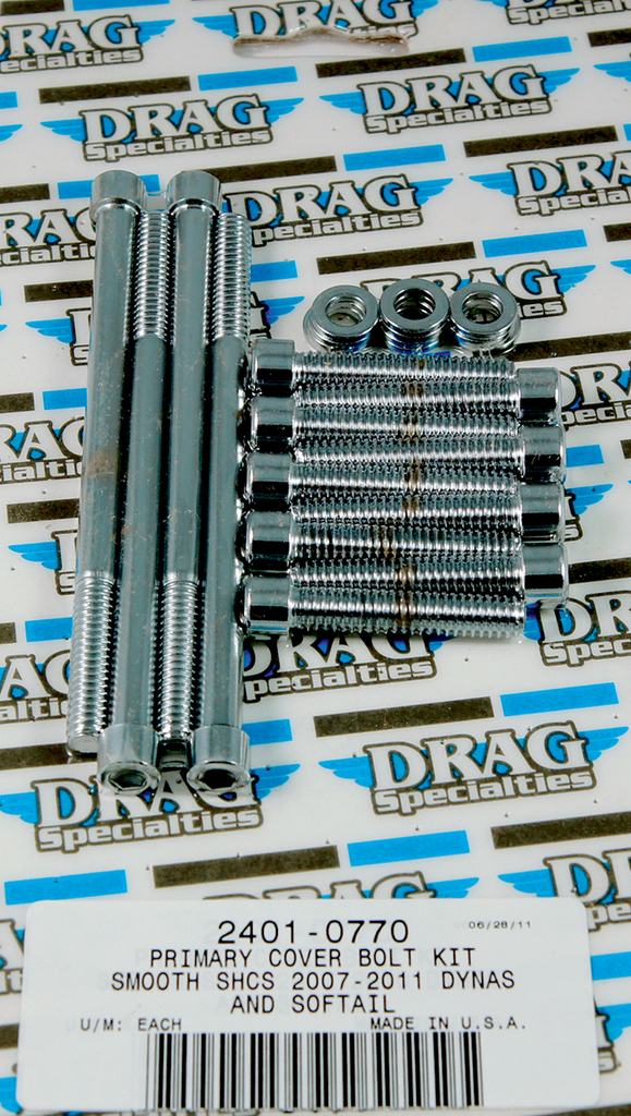 DRAG SPECIALTIES Bolt Kit Primary Smooth 07-17 ST Bolt Set - Team Dream Rides