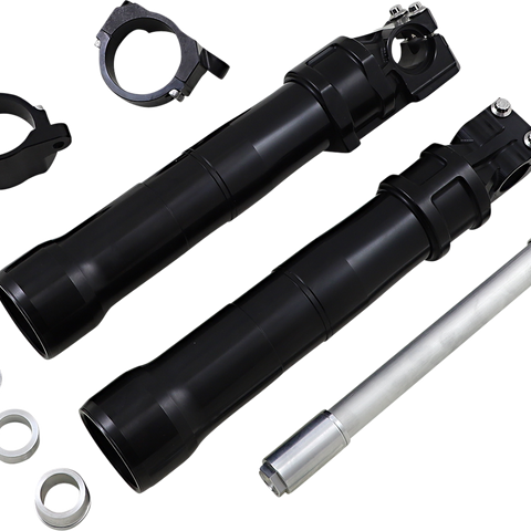 ALLOY ART Lower Fork Legs - 49 mm ABS - Black Next Gen Lower Front Legs - Team Dream Rides