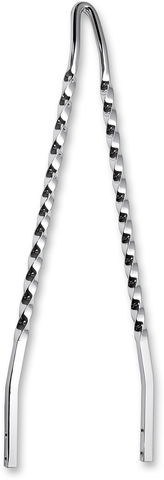 CYCLE VISIONS Twisted Sticks Sissy Bar - Chrome - 30