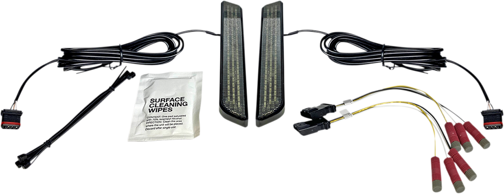 CUSTOM DYNAMICS LED Fork Light - Smoke - Black Universal LED Front Fork Lightz™ - Team Dream Rides