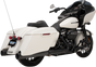 DRAG SPECIALTIES 4" Slip-On Mufflers for FL - Black/Black Slip-On Mufflers - Team Dream Rides