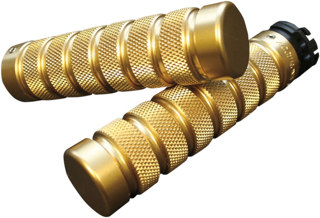 ACCUTRONIX Brass Knurled Notched Grips Knurled Notched Custom Grips - Team Dream Rides
