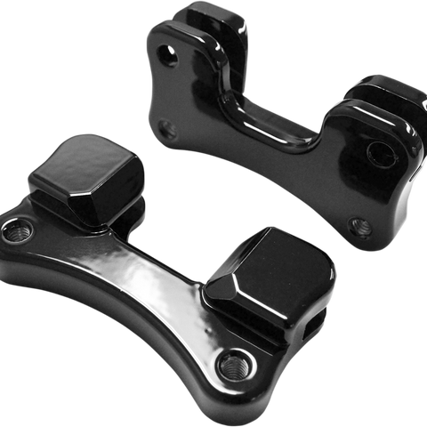 DRAG SPECIALTIES Fender-To-Fork Adapters - Gloss Black Fender to Fork Adapter for 21