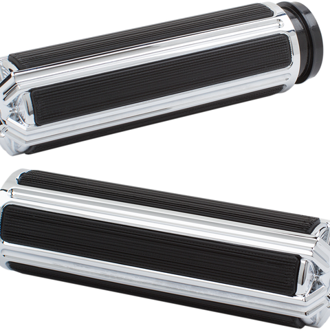 ARLEN NESS Chrome 10-Gauge Grips for Cable Ness-Tech® 10-Gauge Comfort Grips - Team Dream Rides