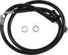 DRAG SPECIALTIES Brake Line - +8" - Black - '18-'20 Softail Extended Length Stainless Steel Brake Line - Team Dream Rides