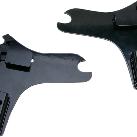 CYCLE VISIONS D-Tach Side Plates - FLH - Black D-Tach Sissy Bar Side Plates - Team Dream Rides