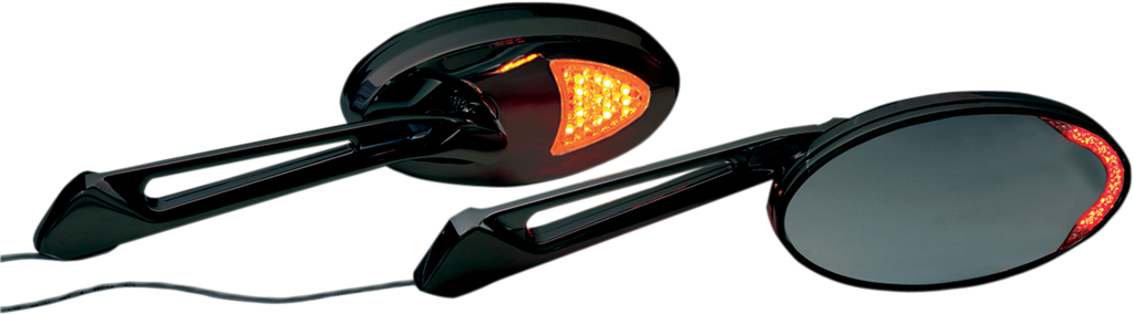 RIVCO PRODUCTS Universal LED Lighted Mirrors - Black Custom LED Accent Mirrors - Team Dream Rides