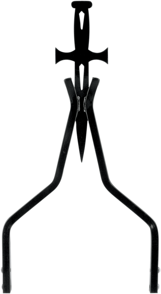 CYCLE VISIONS Sissy Bar Stick - Black - 18" Daggertude Daggertude Styled Sissy Bar Sticks - Team Dream Rides