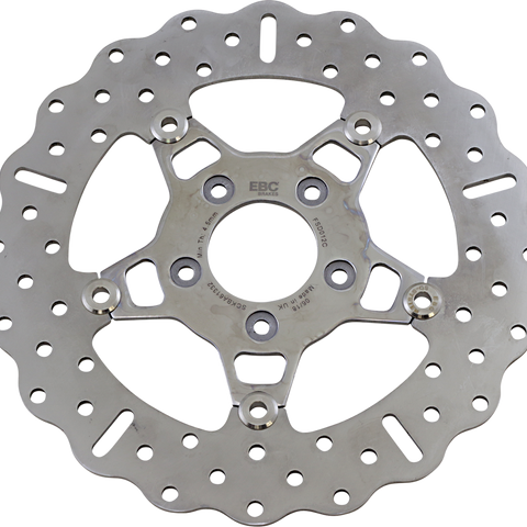 EBC Brake Rotor - Polished Carrier - FSD012C FSD Series Stainless Steel Front Brake Rotor for Big Twins - Team Dream Rides