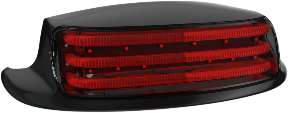 CUSTOM DYNAMICS Fender Tip Light - Red Lens - Black LED Fender Tip Taillight - Team Dream Rides