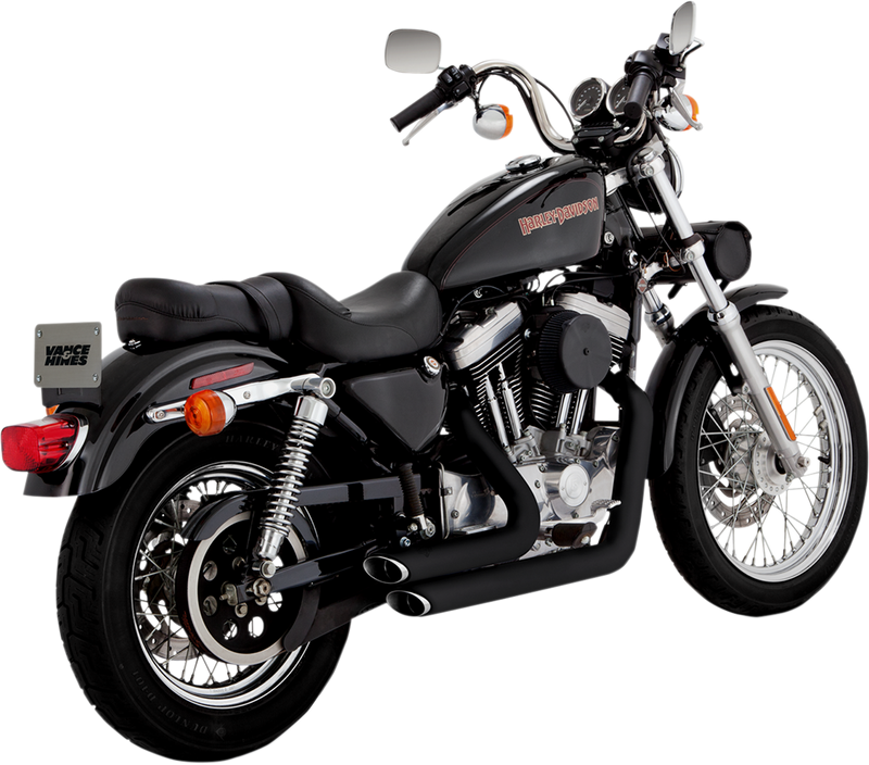 Vance & Hines Shortshots Staggered ブラック SHORTSHOTS STAGGERED - Vance & Hines
