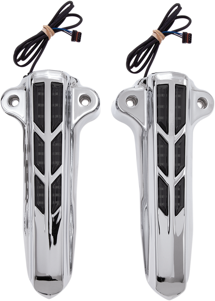 CIRO Forkini Lower Leg Covers - Chrome - With LEDs Forkini Lower Fork Leg Covers — with LED - Team Dream Rides