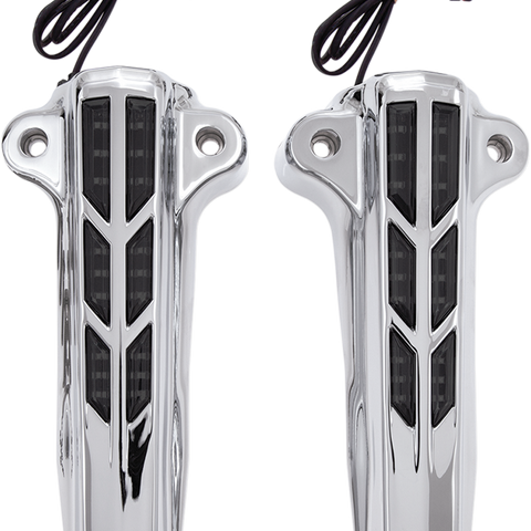 CIRO Forkini Lower Leg Covers - Chrome - With LEDs Forkini Lower Fork Leg Covers — with LED - Team Dream Rides