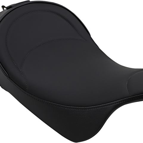 DRAG SPECIALTIES SEATS Solo Seat - Mild Stitched - Driver Backrest - FL '08+ Backrest Compatible Solo Seat — Mild Stitched - Team Dream Rides