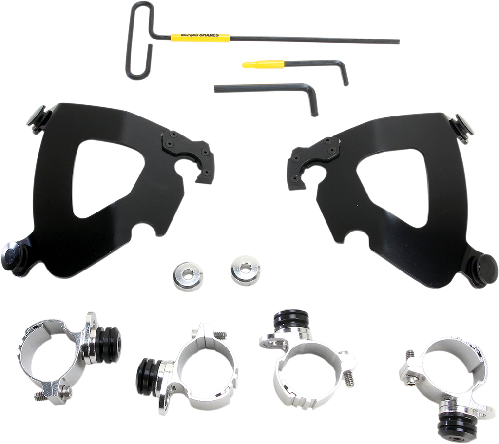 MEMPHIS SHADES HD Gauntlet Mounting Kit - Black - XL1200 Gauntlet Fairing Trigger-Lock Hardware Kit - Team Dream Rides