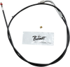 BARNETT Extended 3" Black Idle Cable for '02 - '07 FLHR Black Vinyl Throttle/Idle Cable - Team Dream Rides