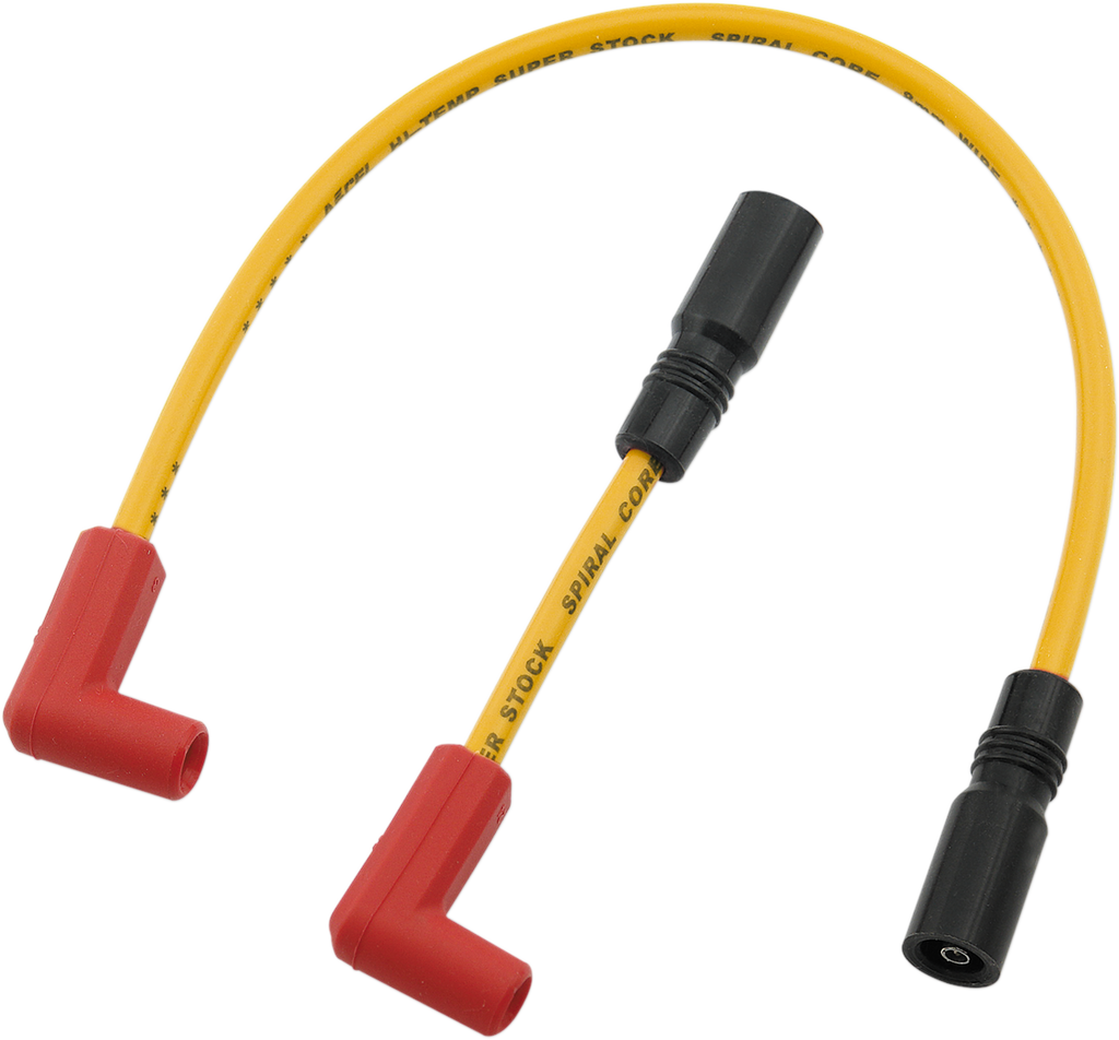 ACCEL Spark Plug Wire - '00-'17 Softail - Yellow 8 mm Spark Plug Wire - Team Dream Rides