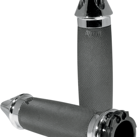 AVON GRIPS Chrome Custom Spike End Grips Custom Spike End Grips - Team Dream Rides
