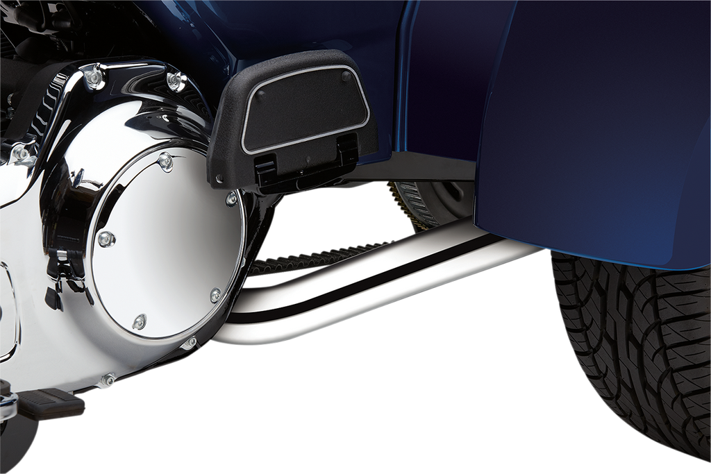 COBRA Powerport Dual Headpipes - Chrome Powerport Dual Headpipes for Trikes - Team Dream Rides