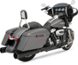 KHROME WERKS 4.5" Mufflers for Touring - Black with Klassic HP-Plus 4.5" Slip-On Mufflers - Team Dream Rides