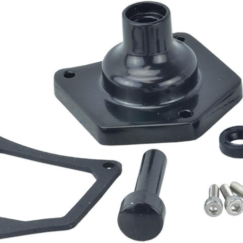 DRAG SPECIALTIES Solenoid End Cover - Starter Button - Gloss Black Solenoid End Cover/Starter Buttons - Team Dream Rides