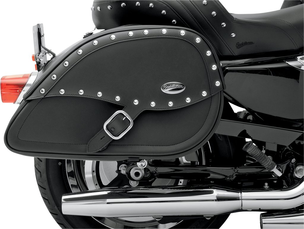 SADDLEMEN Saddlebag - Teardrop - Softail Rigid-Mount Specific Fit Teardrop Saddlebags - Team Dream Rides