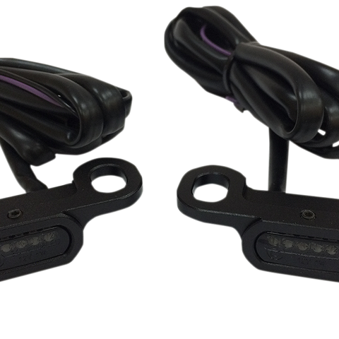 DRAG SPECIALTIES LED Handlebar Marker Lights - Hydraulic Clutch - Black/Smoke LED Handlebar Marker Lights - Team Dream Rides