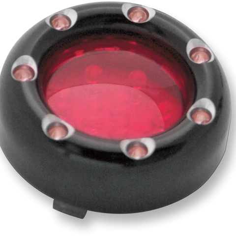 ARLEN NESS LED Light Kit for Factory Turn Signal Housing - Red/Red - Black LED 