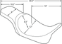DRAG SPECIALTIES SEATS Predator 2-Up Seat - Double DIamond - Silver Stitching - Solar Leather Predator 2-Up Seat - Team Dream Rides