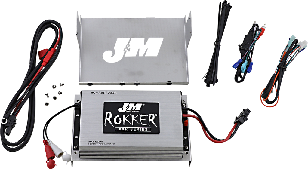 J & M 400W 2-Channel Amp Kit - 06-13 Street Glide/Ultra ROKKER® XXR 400W 2-CH Amplifier Kit - Team Dream Rides