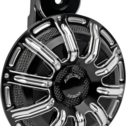 ARLEN NESS Custom Horn - 10 Guage - Black - Universal Billet Horn Kit - Team Dream Rides