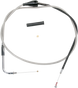 DRAG SPECIALTIES 52" Braided Idle Cable Stainless Braided Throttle/Idle Cable - Team Dream Rides