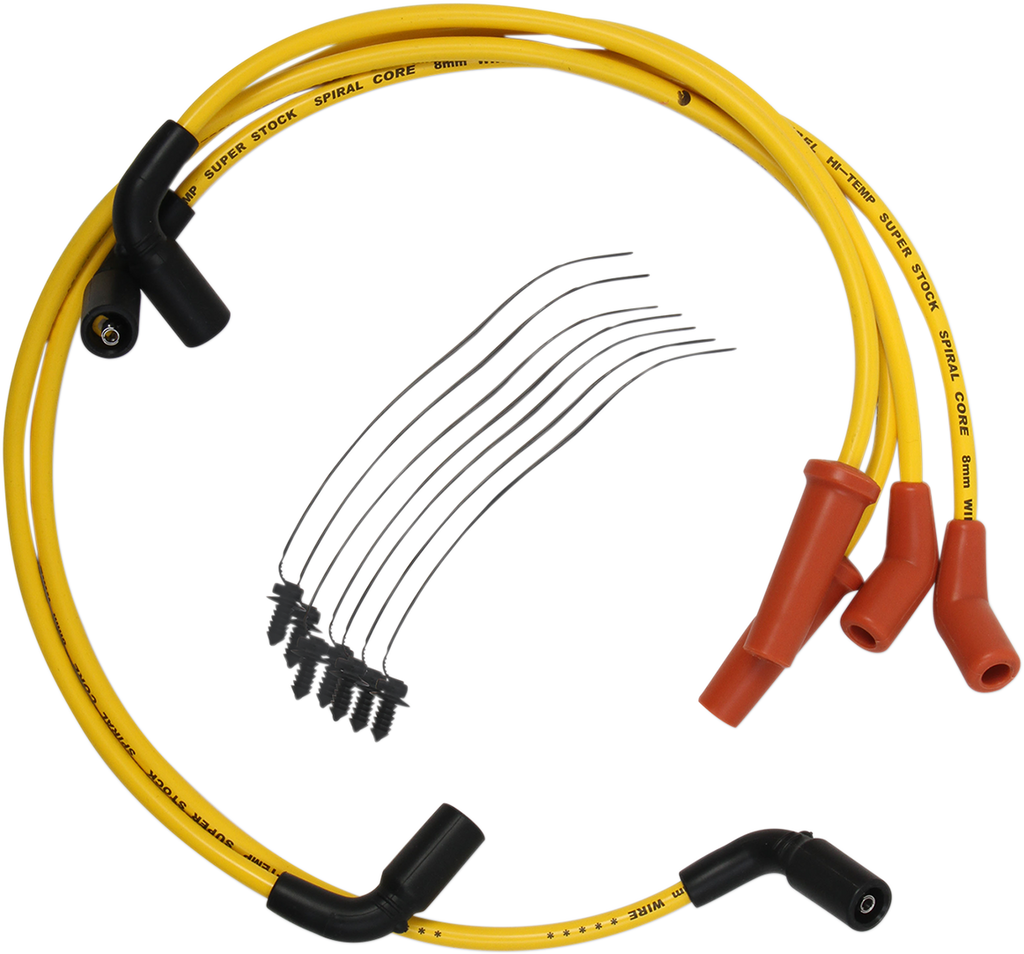 ACCEL Spark Plug Wire - M8 - Yellow 8 mm Spark Plug Wire - Team Dream Rides